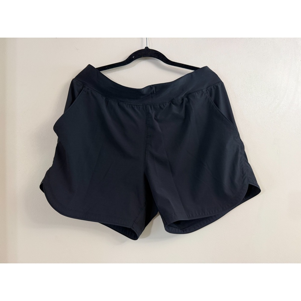 Lands End Black Swim Bottoms Shorts Lined Women's size 16 Swimsuit UPF 50